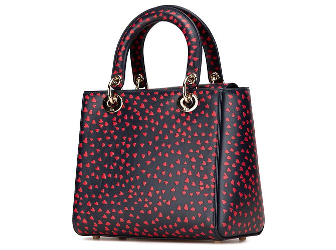 Dior Blu Medio Pelle di Vitello Amo Parigi Lady Dior Blu navy - vista 2