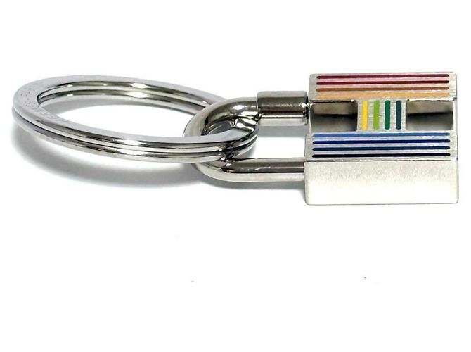 Ring Hermès Portachiavi da uomo Hermes Quiz con lucchetto arcobaleno - vista 3
