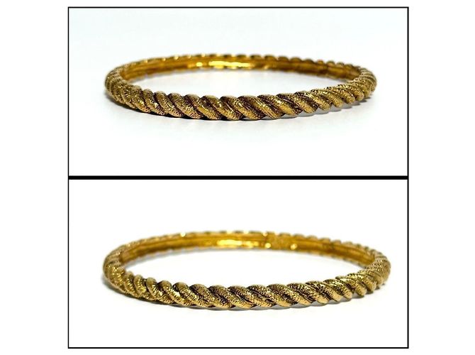 Timeless Bracciale bangle twist vintage Chanel 1990 - vista 3