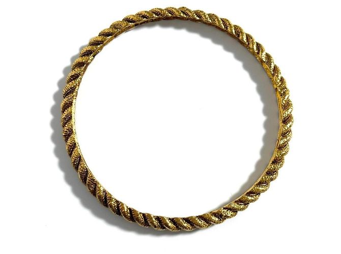 Timeless Bracciale bangle twist vintage Chanel 1990 - vista 4