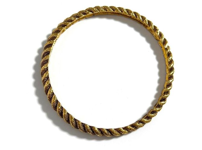 Timeless Bracciale bangle twist vintage Chanel 1990 - vista 5