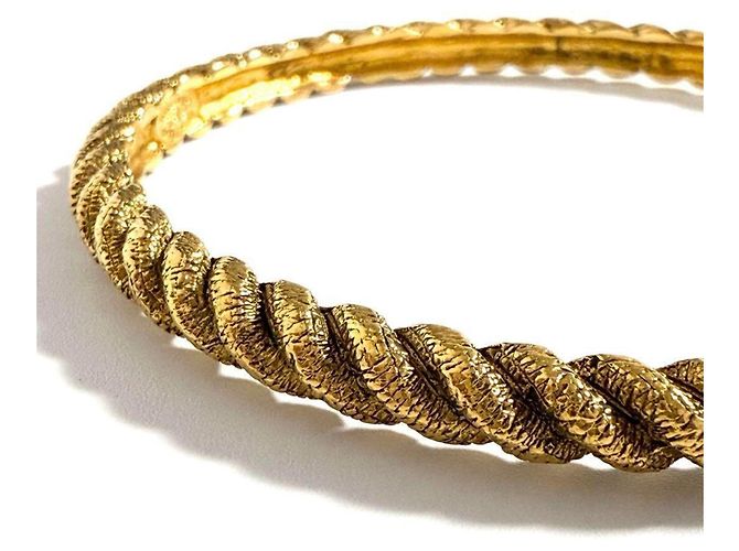 Timeless Bracciale bangle twist vintage Chanel 1990 - vista 6