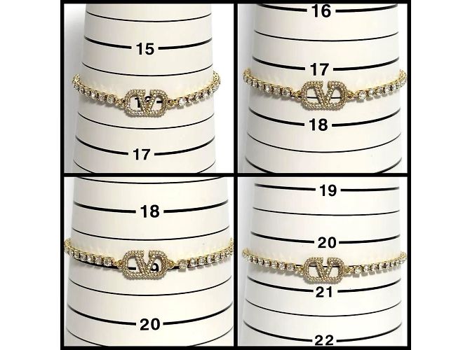 Bracciale charm da donna Valentino V Logo Signature - vista 9