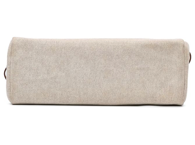 Hermès Borsa Herbag Cabas MM Marrone Beige - vista 3