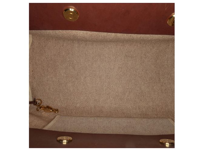 Hermès Borsa Herbag Cabas MM Marrone Beige - vista 4