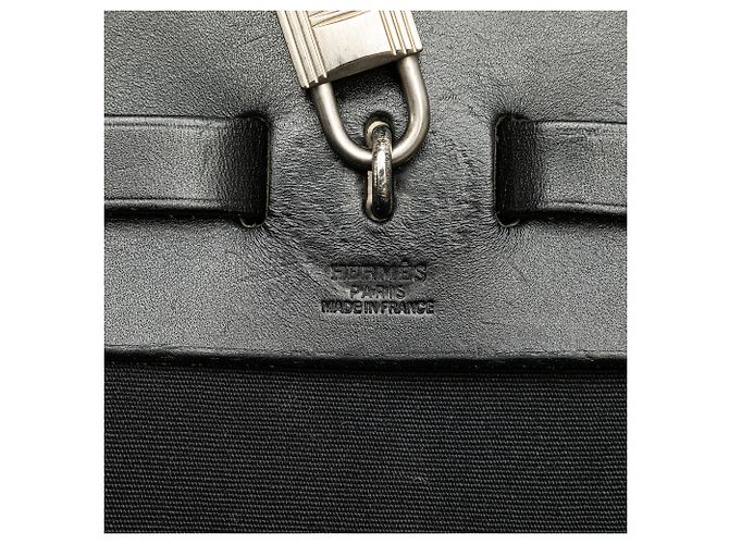 Hermès Schwarzer Toile Herbag GM Rucksack - Ansicht 6