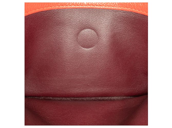 Borsa a tracolla in pelle di capra trapuntata diagonale rossa Chanel Rosso - vista 5