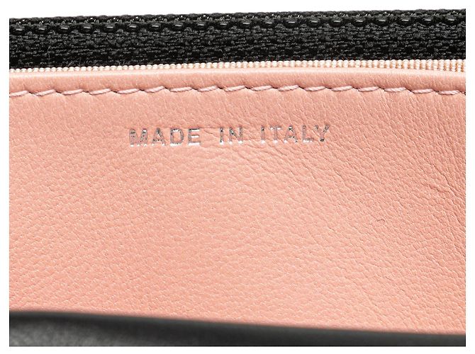 Chanel Schwarzes CC Microquilted Lambskin Wallet On Chain - Ansicht 7