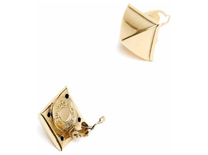 Hermès 2000 Medor Goldene Clip-Ohrringe - Ansicht 3