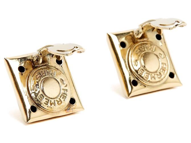 Hermès 2000 Medor Goldene Clip-Ohrringe - Ansicht 4