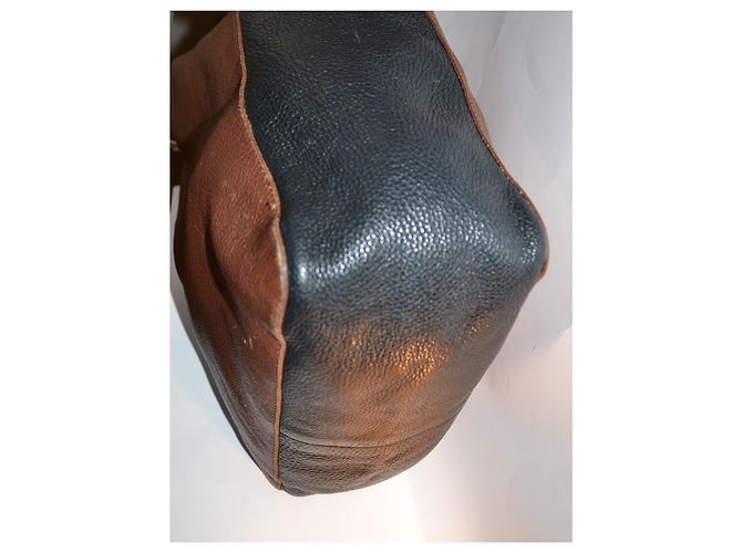 Borsa a spalla Sandro in pelle marrone nero - vista 6