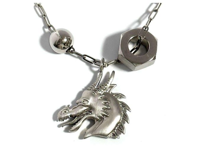 Hermès Collana Pendente Talisman Uomo Hermes Drago - vista 2