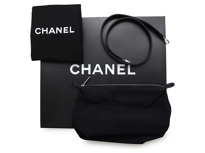 Chanel Black Tote Bag Coco Mark Executive Line - view 18