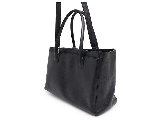 Chanel Black Tote Bag Coco Mark Executive Line - view 2