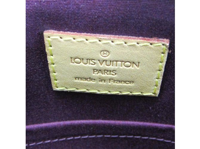 Borsa Louis Vuitton Monogram Vernis Bellevue PM Porpora - vista 11