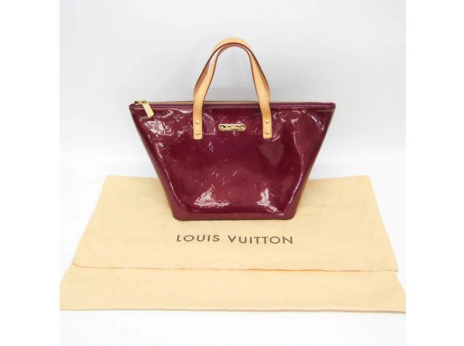 Borsa Louis Vuitton Monogram Vernis Bellevue PM Porpora - vista 2