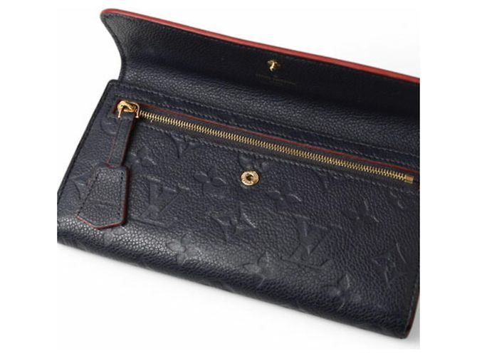Cartera Larga Louis Vuitton Pont Neuf Roja Monograma - vista 10