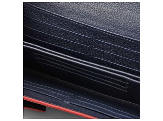 Cartera Larga Louis Vuitton Pont Neuf Roja Monograma - vista 8