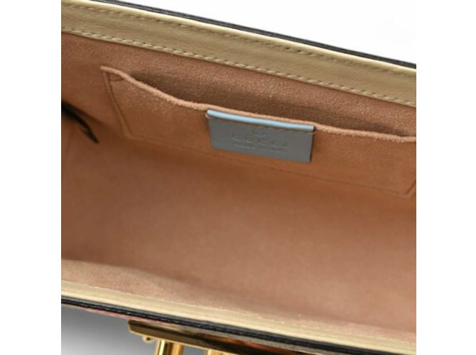 Borsa a Spalla Gucci GG Supreme 2 in 1 Marrone Blu Beige - vista 10