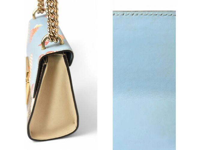 Borsa a Spalla Gucci GG Supreme 2 in 1 Marrone Blu Beige - vista 3
