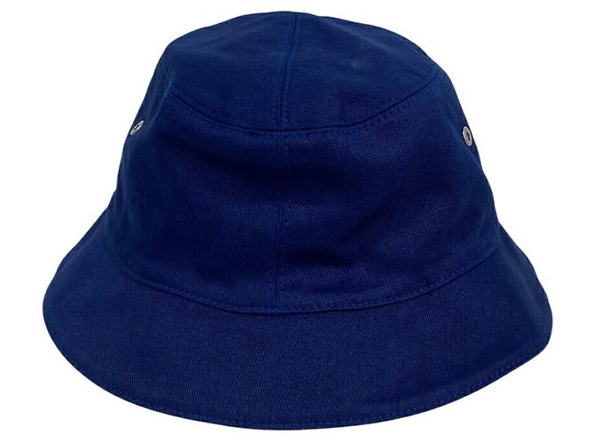 Cappello bucket Bonnet Beckett Louis Vuitton Giallo Blu navy Blu chiaro - vista 3