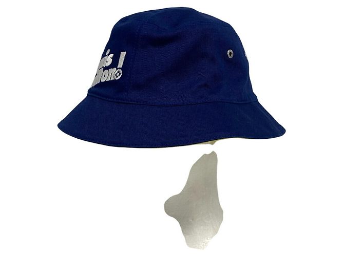 Cappello bucket Bonnet Beckett Louis Vuitton Giallo Blu navy Blu chiaro - vista 7