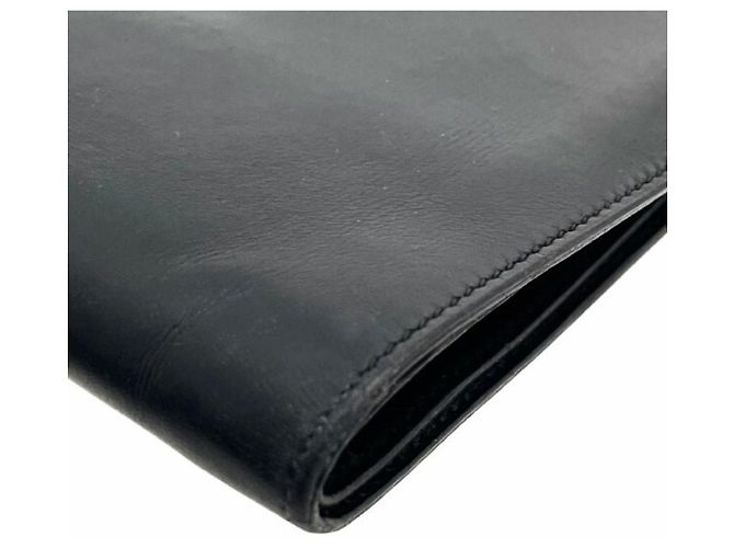 Hermès Hermes Bi-fold Leather Wallet in Black - view 6