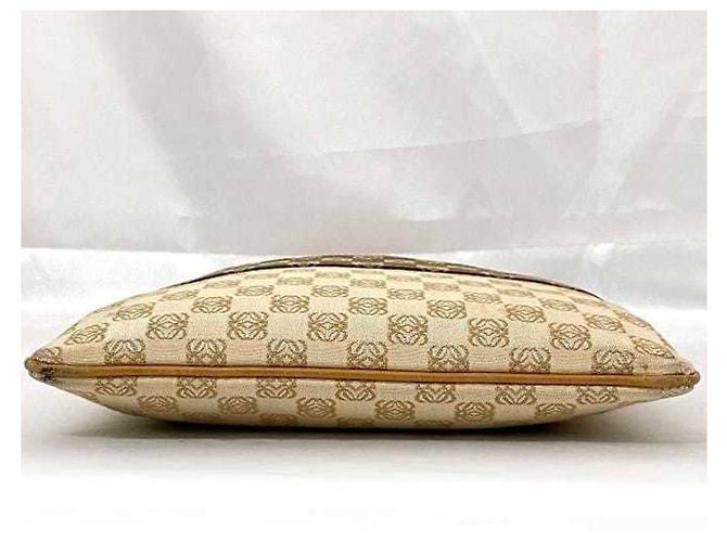 Borsa a spalla Loewe beige e arancione - vista 6