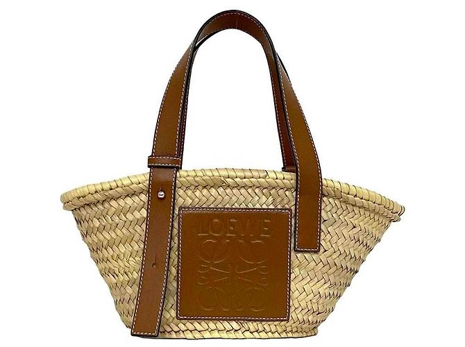 Borsa in pelle beige e marrone Loewe - vista 2