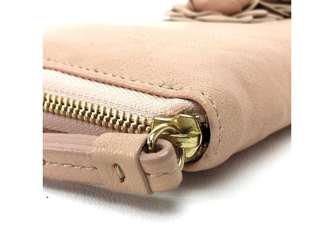 Beige Leder Langbörse Jimmy Choo - Ansicht 7