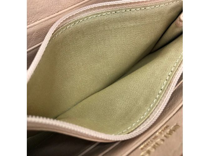 Beige Leder Langbörse Jimmy Choo - Ansicht 8