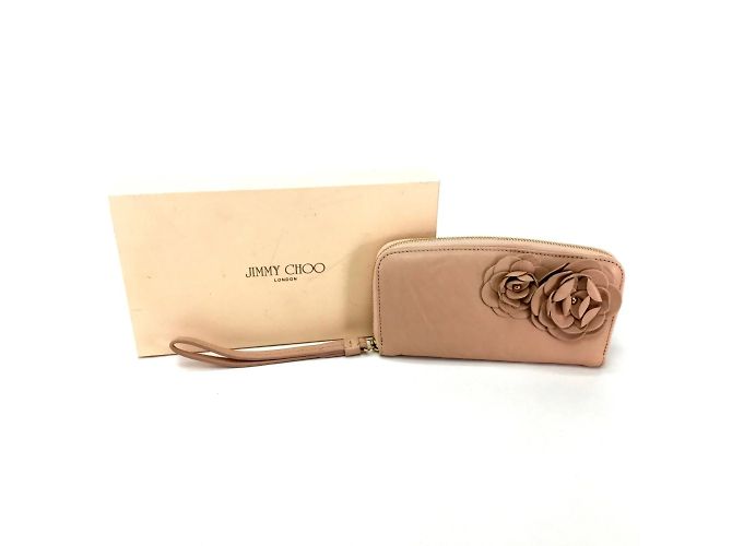 Beige Leder Langbörse Jimmy Choo - Ansicht 9