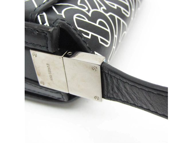 Borsa a spalla in pelle con monogramma TB per donne di Burberry Nero - vista 6