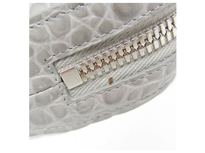 Borsa a spalla in pelle grigia Balenciaga Marrone - vista 7