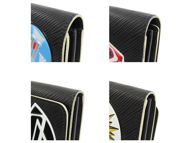 Cartera Larga Twist Sticker Louis Vuitton M62008 Negro - vista 10