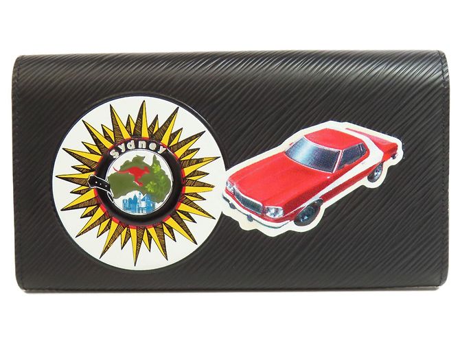 Cartera Larga Twist Sticker Louis Vuitton M62008 Negro - vista 2