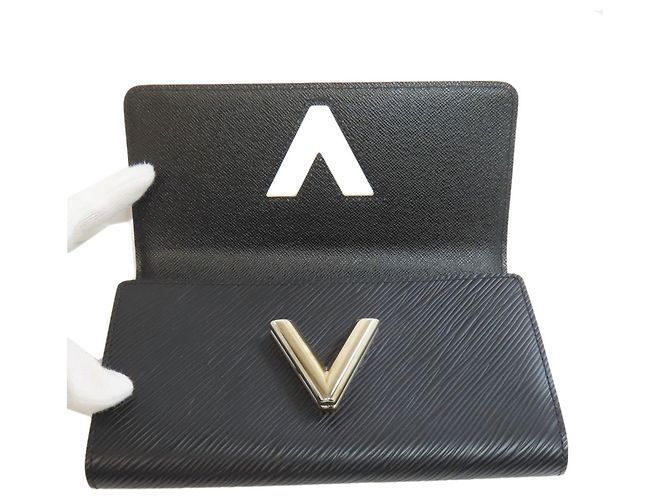 Cartera Larga Twist Sticker Louis Vuitton M62008 Negro - vista 4