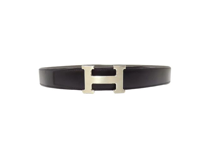 Hermès Cintura da uomo Hermes Constance Taurillon Argento - vista 11