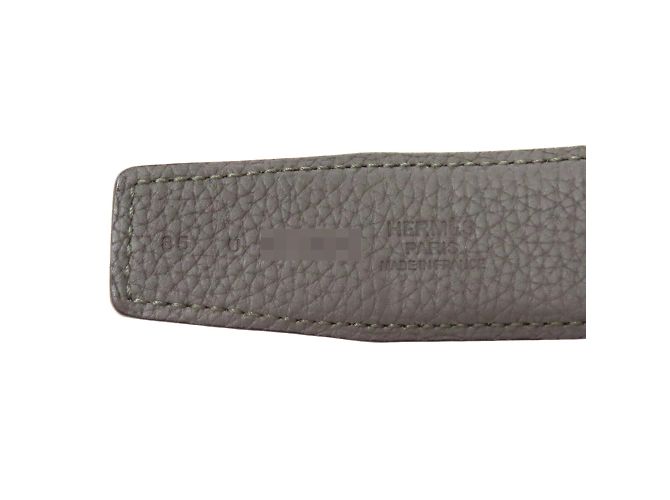 Hermès Cintura da uomo Hermes Constance Taurillon Argento - vista 4