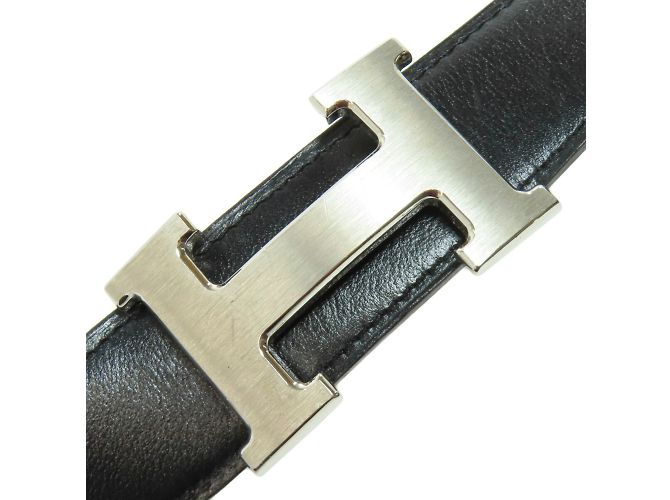 Hermès Cintura da uomo Hermes Constance Taurillon Argento - vista 9