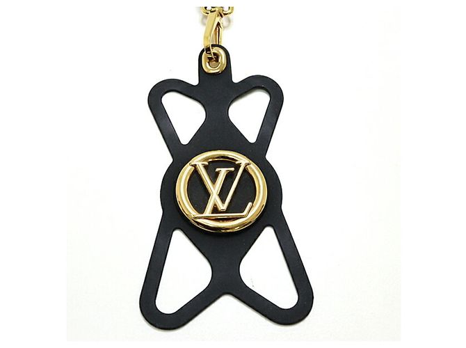 Louis Vuitton Telefonhalter Louise Braun Schwarz Golden - Ansicht 2