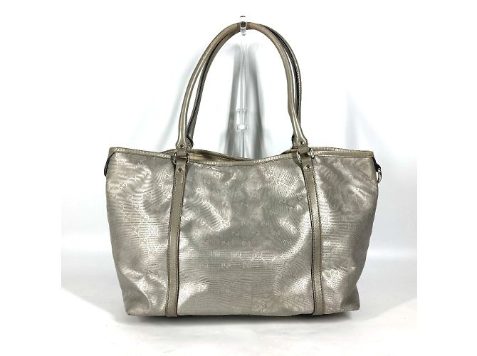Borsa a spalla Gucci GG Stampata Beige D'oro - vista 2