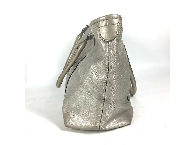 Borsa a spalla Gucci GG Stampata Beige D'oro - vista 4