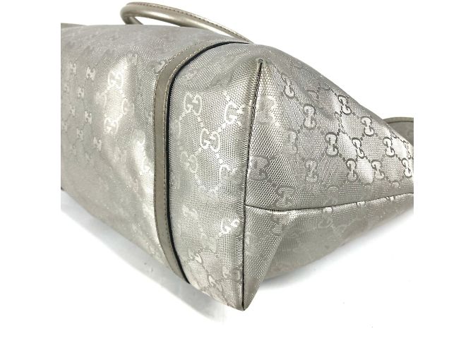Borsa a spalla Gucci GG Stampata Beige D'oro - vista 6