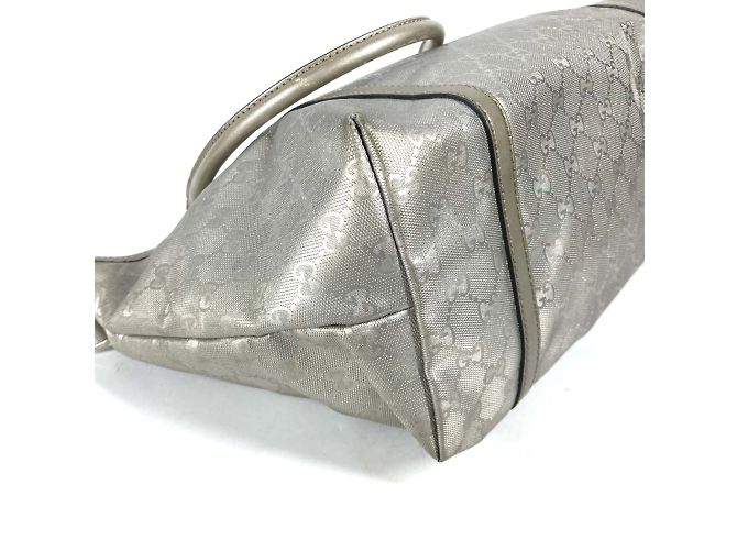 Borsa a spalla Gucci GG Stampata Beige D'oro - vista 7