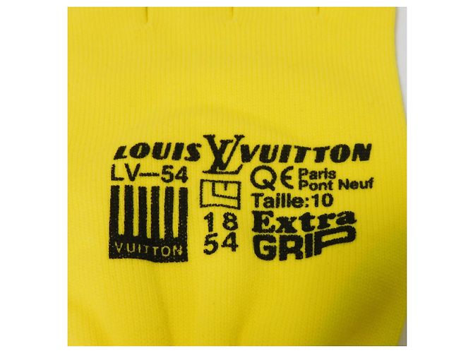Guanti Gon RGB Louis Vuitton Nero Multicolore Verde Giallo - vista 4