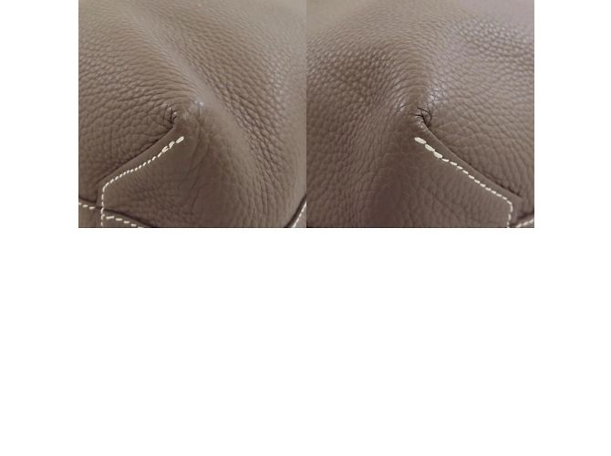 Hermès Borsa tote Hermes Double Sens 28 Marrone - vista 10