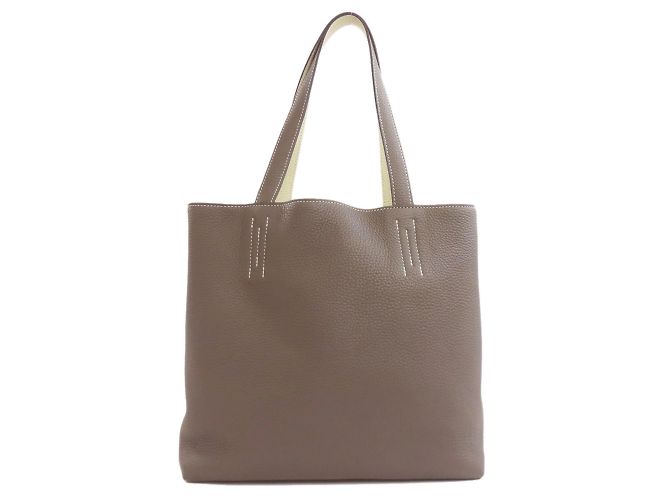 Hermès Borsa tote Hermes Double Sens 28 Marrone - vista 11