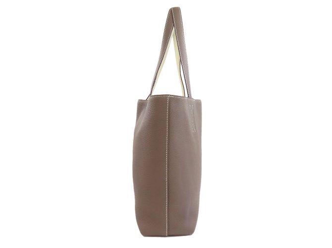 Hermès Borsa tote Hermes Double Sens 28 Marrone - vista 3