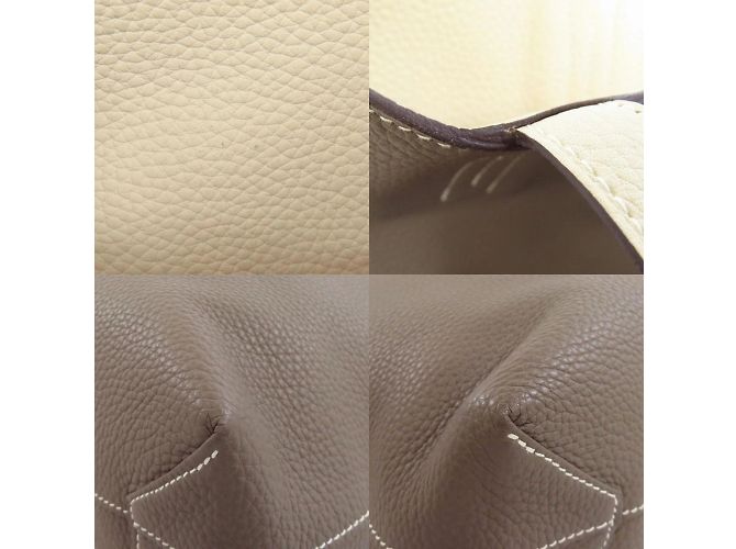 Hermès Borsa tote Hermes Double Sens 28 Marrone - vista 9